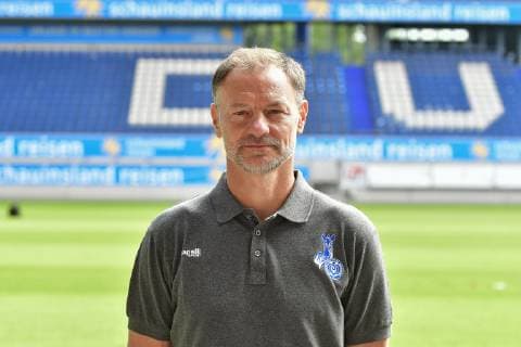 GER, offizieller Fototermin Porträttermin Portraettermin MSV Duisburg Co- Trainer Darius Scholtysik; MSV Duisburg; 3. Liga - DFB, Porträttermin 2019 2020 hoch, Hochformat