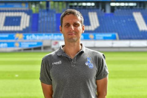 GER, offizieller Fototermin Porträttermin Portraettermin MSV Duisburg Athletik- Trainer Miro Lusic; MSV Duisburg; 3. Liga - DFB, Porträttermin 2019 2020 quer, Querformat