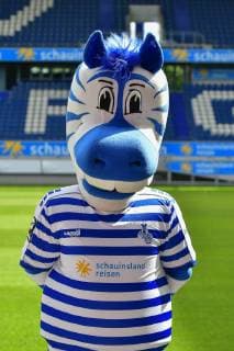 GER, offizieller Fototermin Porträttermin Portraettermin MSV Duisburg Maskottchen Ennatz; MSV Duisburg; 3. Liga - DFB, Porträttermin 2019 2020 hoch, Hochformat