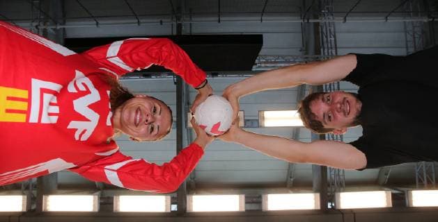 BAU 09.07.2019 Göppingen Handball Frisch Auf! Göppingen Trainingsaufttakt, Paar Daniel Rebmann und Freundin Jamina Jankovic