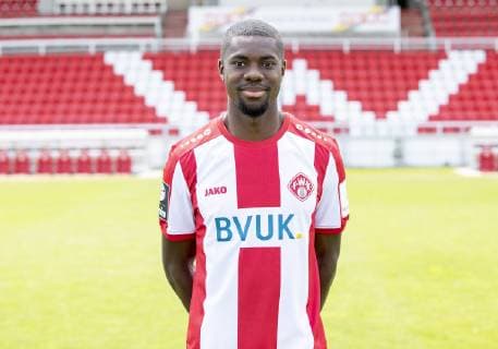 Leroy Kwadwo, FC Würzburger Kickers, 3.Liga, Porträttermin 2019 2020, Copyright: HMBxMedia xHeikoxBecker