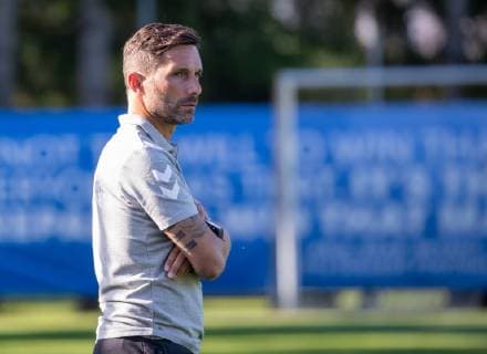 10.07.2019, Sportplatz, Brixen im Thale, AUT, Testspiel, SpVgg Greuther Fuerth vs Huddersfield Town, im Bild Trainer Stefan Leitl (SpVgg Greuther Fuerth) Trainer Stefan Leitl (SpVgg Greuther Fuerth) during a test match for the upcoming Season between SpVgg Greuther Fuerth and Huddersfield Town at the Sportplatz in Brixen im Thale, Austria on 2019 07 10. Brixen im Thale *** 10 07 2019, sports field, Brixen im Thale, AUT, test match, SpVgg Greuther Fuerth vs. Huddersfield Town, in picture coach Stefan Leitl SpVgg Greuther Fuerth coach Stefan Leitl SpVgg Greuther Fuerth during a test match for the upcoming Season between SpVgg Greuther Fuerth and Huddersfield Town at the sports field in Brixen im Thale, Austria on 2019 07 10 Brixen im Thale  EX_GRO  