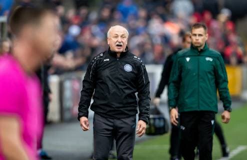 UEFA Champions League First Qualifying Round First Leg, Oriel Park, Dundalk, Co. Louth 10 7 2019 Dundalk vs Riga FC Riga FC head coach Mihails Konev before the game Mihails Konev before the game 10 7 2019  Copyright: x©INPHO MorganxTreacyx EA3I3578