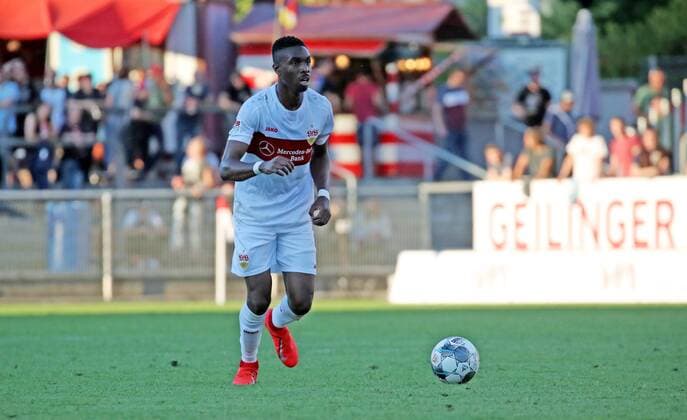 FC Winterthur - VfB Stuttgart Schweiz, Winterthur, 10.07.2019, Fussball, 2. Bundesliga, Saison 2019 2020, Testspiel, Winterthur - VfB Stuttgart: Maxime Awoudja (VfB Stuttgart).