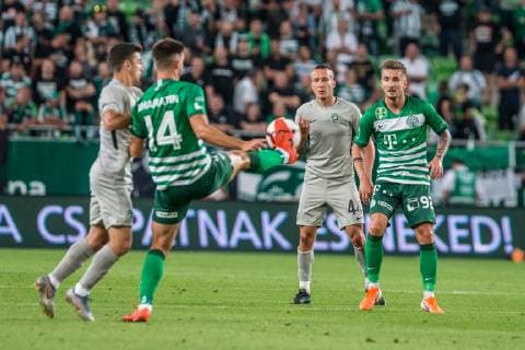 BUDAPEST 10.07.2019 PIERWSZY MECZ I RUNDA ELIMINACYJNA LIGA MISTRZOW SEZON 2019 20: FERENCVAROS BUDAPESZT - LUDOGOREC RAZGRAD - UEFA CHAMPIONS LEAGUE FIRST QUALIFYING ROUND FIRST MATCH: FERENCVAROS BUDAPEST - LUDOGORETS RAZDRAD JACEK GORALSKI MICHAL SKVARKA FOT. MICHAL CHWIEDUK FOKUSMEDIA.COM.PL NEWSPIX.PL --- Newspix.pl  190710CHW061