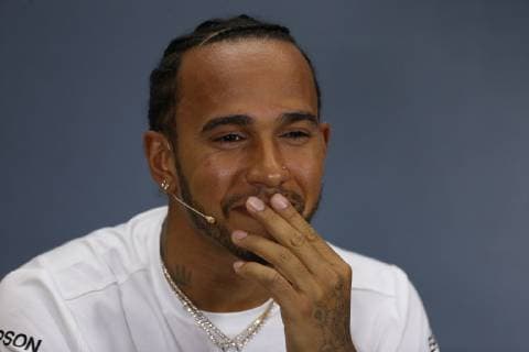 Photo4 LaPresse 11 07 2019 Silverstone, England Grand Prix Formula One England 2019 In the pic: Official Fia press conference, PK, Pressekonferenz Lewis Hamilton (GBR) Mercedes AMG F1 W10 EQ Power  Copyright: xPhoto4 LaPressex