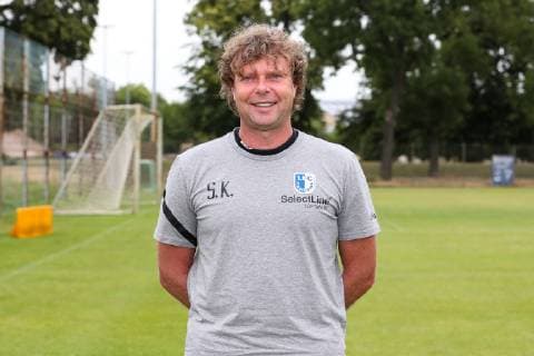 Trainer Stefan Krämer (1. FC Magdeburg) - 3. Liga PortraÌˆttermin 2019 2020 offizieller Fototermin 1. FC Magdeburg auf dem Trainingsplatz an der MDCC Arena in Magdeburg - Porträt, Portrait,Deutschland, Fussball, Mann, Maenner,GER,11.07.2019