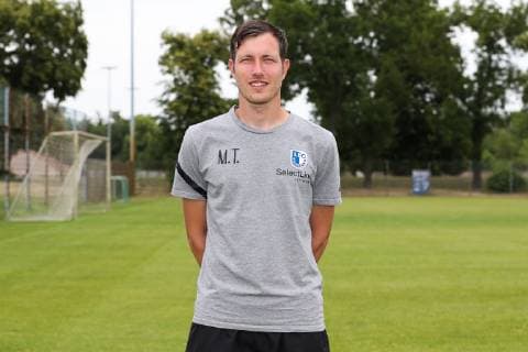 Torwarttrainer Matthias Tischer (1. FC Magdeburg) - 3. Liga PortraÌˆttermin 2019 2020 offizieller Fototermin 1. FC Magdeburg auf dem Trainingsplatz an der MDCC Arena in Magdeburg - Porträt, Portrait,Deutschland, Fussball, Mann, Maenner,GER,11.07.2019
