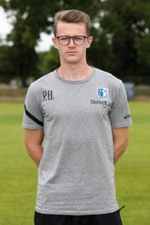 Physiotherapeut Philipp Brix (1. FC Magdeburg) - 3. Liga PortraÌˆttermin 2019 2020 offizieller Fototermin 1. FC Magdeburg auf dem Trainingsplatz an der MDCC Arena in Magdeburg - Porträt, Portrait,Deutschland, Fussball, Mann, Maenner,GER,11.07.2019
