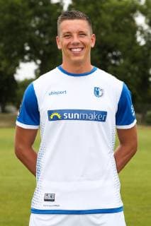 Torwart Alexander Brunst (1. FC Magdeburg) - 3. Liga PortraÌˆttermin 2019 2020 offizieller Fototermin 1. FC Magdeburg auf dem Trainingsplatz an der MDCC Arena in Magdeburg - Porträt, Portrait,Deutschland, Fussball, Mann, Maenner,GER,11.07.2019