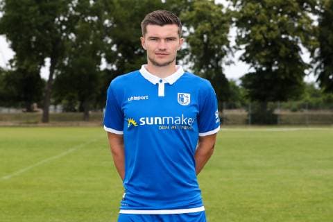 Björn Rother (1. FC Magdeburg) - 3. Liga PortraÌˆttermin 2019 2020 offizieller Fototermin 1. FC Magdeburg auf dem Trainingsplatz an der MDCC Arena in Magdeburg - Porträt, Portrait,Deutschland, Fussball, Mann, Maenner,GER,11.07.2019