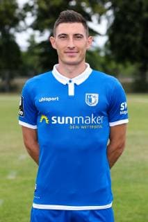 Mario Kvesic (1. FC Magdeburg) - 3. Liga PortraÌˆttermin 2019 2020 offizieller Fototermin 1. FC Magdeburg auf dem Trainingsplatz an der MDCC Arena in Magdeburg - Porträt, Portrait,Deutschland, Fussball, Mann, Maenner,GER,11.07.2019