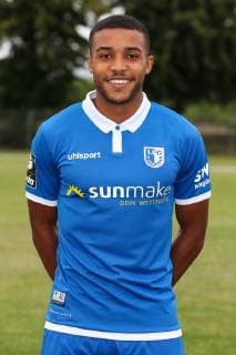 Leon Bell Bell (1. FC Magdeburg) - 3. Liga PortraÌˆttermin 2019 2020 offizieller Fototermin 1. FC Magdeburg auf dem Trainingsplatz an der MDCC Arena in Magdeburg - Porträt, Portrait,Deutschland, Fussball, Mann, Maenner,GER,11.07.2019