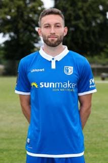 Rico Preißinger (1. FC Magdeburg) - 3. Liga PortraÌˆttermin 2019 2020 offizieller Fototermin 1. FC Magdeburg auf dem Trainingsplatz an der MDCC Arena in Magdeburg - Porträt, Portrait,Deutschland, Fussball, Mann, Maenner,GER,11.07.2019