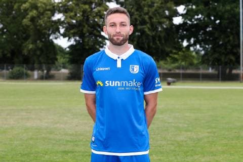 Rico Preißinger (1. FC Magdeburg) - 3. Liga PortraÌˆttermin 2019 2020 offizieller Fototermin 1. FC Magdeburg auf dem Trainingsplatz an der MDCC Arena in Magdeburg - Porträt, Portrait,Deutschland, Fussball, Mann, Maenner,GER,11.07.2019