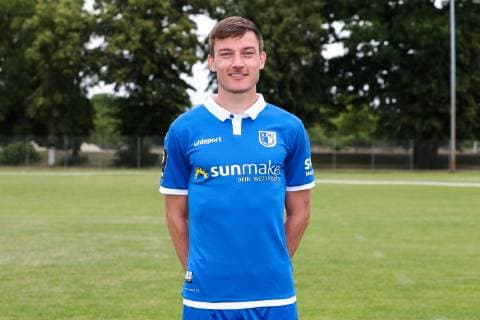 Charles Elie Laprevotte (1. FC Magdeburg) - 3. Liga PortraÌˆttermin 2019 2020 offizieller Fototermin 1. FC Magdeburg auf dem Trainingsplatz an der MDCC Arena in Magdeburg - Porträt, Portrait,Deutschland, Fussball, Mann, Maenner,GER,11.07.2019