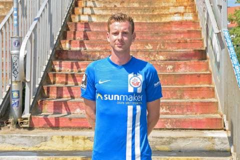 Maximilian Ahlschwede; FC Hansa Rostock; 3. Bundesliga, Portraettermin 2019 2020, 11.07.2019 FC Hansa Rostock, 3. Liga, Portraettermin 2019 2020, 11.07.2019 Rostock Copyright: xEIBNERx EP_eer