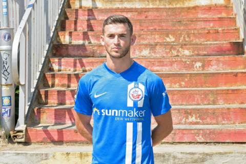 Elsamed Ramaj; FC Hansa Rostock; 3. Bundesliga, Portraettermin 2019 2020, 11.07.2019 FC Hansa Rostock, 3. Liga, Portraettermin 2019 2020, 11.07.2019 Rostock Copyright: xEIBNERx EP_eer