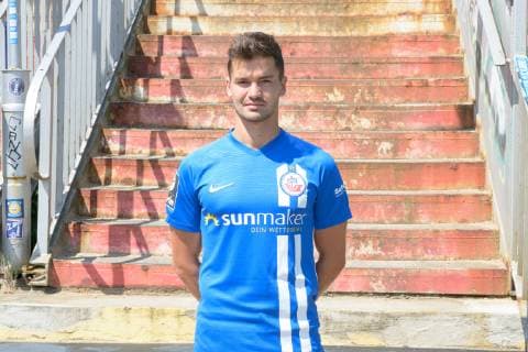 Julian Riedel; FC Hansa Rostock; 3. Bundesliga, Portraettermin 2019 2020, 11.07.2019 FC Hansa Rostock, 3. Liga, Portraettermin 2019 2020, 11.07.2019 Rostock Copyright: xEIBNERx EP_eer