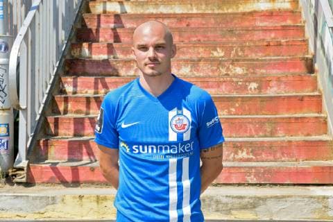 Korbinian Vollmann; FC Hansa Rostock; 3. Bundesliga, Portraettermin 2019 2020, 11.07.2019 FC Hansa Rostock, 3. Liga, Portraettermin 2019 2020, 11.07.2019 Rostock Copyright: xEIBNERx EP_eer