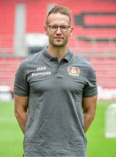 Athletiktrainer Terry Peters; Bayer 04 Leverkusen; 1.BL, Porträttermin 2019 2020