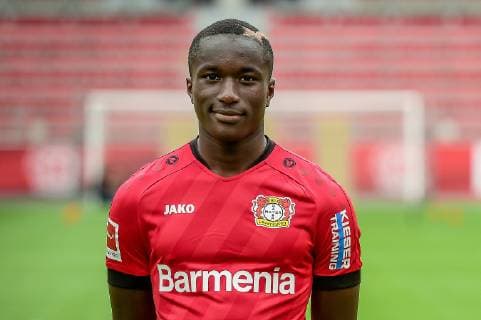 Moussa Diaby; Bayer 04 Leverkusen; 1.BL, Porträttermin 2019 2020