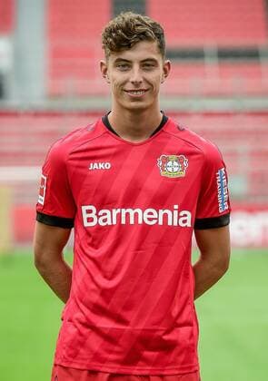 Kai Havertz; Bayer 04 Leverkusen; 1.BL, Porträttermin 2019 2020 *** Kai Havertz Bayer 04 Leverkusen 1 BL, date of publication 2019 2020