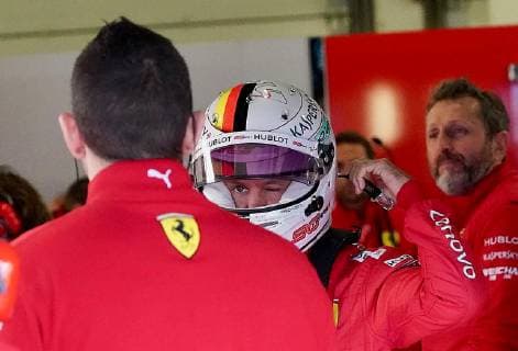 Sport Bilder des Tages Sebastian Vettel, Scuderia Ferrari, formula 1 GP, Great Britain in Silverstone 13.07.2019 Photo:mspb Jerry Andre Sebastian Vettel, formula 1 GP, Great Britain
