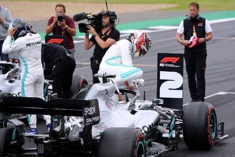 HAMILTON Lewis F1 Team Mercedes AMG Qualifikation 2.Platz mit BOTTAS Valtteri Formel 1 GP 2019 Silverstone am 13. 07. 2019 in Silverstone