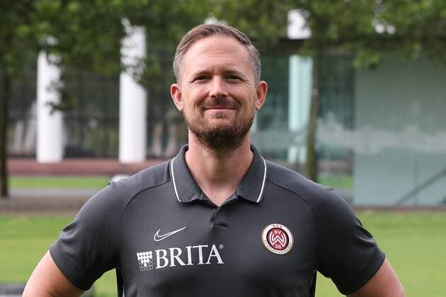 11.07.2019, xjhx, Fussball 2. Bundesliga, SV Wehen Wiesbaden - Porträttermin Fototermin 2019 2020 emspor, v.l. Sebastian Wagner Fitness- und Athlektik-Trainer (DFL DFB REGULATIONS PROHIBIT ANY USE OF PHOTOGRAPHS as IMAGE SEQUENCES and or QUASI-VIDEO) Wiesbaden