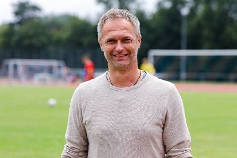 13.07.2019, xmkx, Fussball U17, U 17 Junioren Turnier, 6. Langener Sued-West Masters v.l. Christian Wueck (DFB U17 Nationaltrainer) (DFL DFB REGULATIONS PROHIBIT ANY USE OF PHOTOGRAPHS as IMAGE SEQUENCES and or QUASI-VIDEO) Langen Hessen Deutschland (DE)