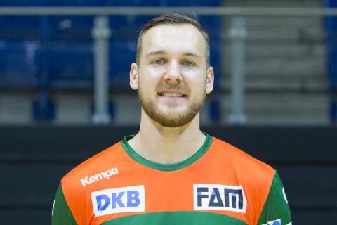 HBL, SC Magdeburg Porträttermin 2019 2020 14.07.2019, xtgx, Handball Liqui Moli Bundesliga, SC Magdeburg Fototermin emspor, v.l. Christian O Sullivan Portrait, Portraet, Einzelbild GETEC Arena