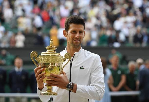 Wimbledon 2019 Novak Djokovic , Serbia *** Wimbledon 2019 Novak Djokovic , Serbia