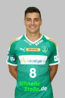 Lucas Krzikalla ; SC DHfK ; Handball ; 1. Liga , Porträttermin 2019 2020. , Leipzig, 10.07.2019, Arena Leipzig, Handball ,
