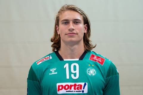 Minden, Deutschland 15.07.2019: 1. Handball Bundesliga - 2019 2020 - Porträttermin GWD Minden Juri Knorr (Minden) Minden Nordrhein-Westfalen Deutschland Kampa Halle