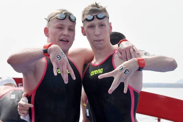 Sport Bilder des Tages Foto Gian Mattia D Alberto - LaPresse 16-07-2019 Gwangju - Korea nuoto 18mi Campionati del mondo FINA Gwangju 2019 10 km uomini nella foto: Florian WELLBROCK (GER), medaglia d& x2019;oro Ph Gian Mattia D Alberto - LaPresse 2019-07-16 Gwangju - Korea Sport swimming 18th FINA World Championships Gwangju Men s 10km in the photo: Florian WELLBROCK (GER), gold medal  Copyright: xGianxMattiaxD Albertox-xLaPressex