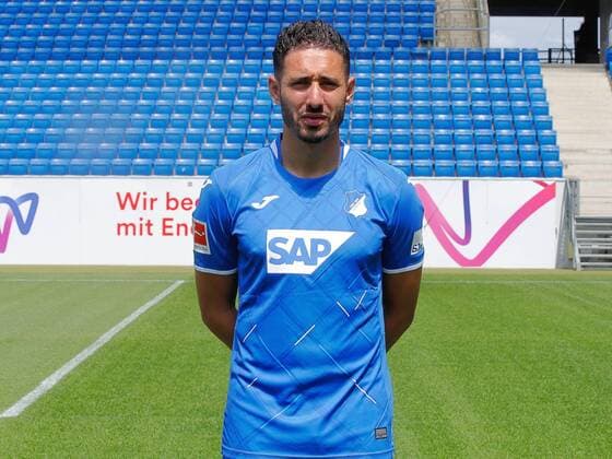 Ishak Belfodil , TSG 1899 Hoffenheim . Porträttermin TSG 1899 Hoffenheim 2018-2019 . Sinsheim, GER, 15.07.2019 ,Fussball 1. Bundesliga 2019 2020 .