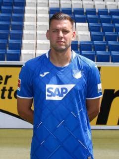Adam Szalai , TSG 1899 Hoffenheim . Porträttermin TSG 1899 Hoffenheim 2018-2019 . Sinsheim, GER, 15.07.2019 ,Fussball 1. Bundesliga 2019 2020 .