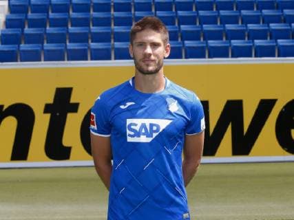 Andre Kramaric , TSG 1899 Hoffenheim . Porträttermin TSG 1899 Hoffenheim 2018-2019 . Sinsheim, GER, 15.07.2019 ,Fussball 1. Bundesliga 2019 2020 .