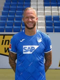 Kevin Vogt , TSG 1899 Hoffenheim . Porträttermin TSG 1899 Hoffenheim 2018-2019 . Sinsheim, GER, 15.07.2019 ,Fussball 1. Bundesliga 2019 2020 .