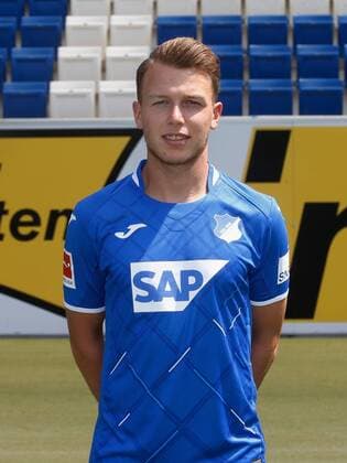 Dennis Geiger , TSG 1899 Hoffenheim . Porträttermin TSG 1899 Hoffenheim 2018-2019 . Sinsheim, GER, 15.07.2019 ,Fussball 1. Bundesliga 2019 2020 .