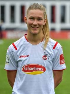 16.07.2019, xjpx, Fussball 1.Bundesliga, 1.FC Koeln Damen - Fototermin 2019 20 emspor, v.l. Franziska Wendel (Koeln) (DFL DFB REGULATIONS PROHIBIT ANY USE OF PHOTOGRAPHS as IMAGE SEQUENCES and or QUASI-VIDEO) Koeln