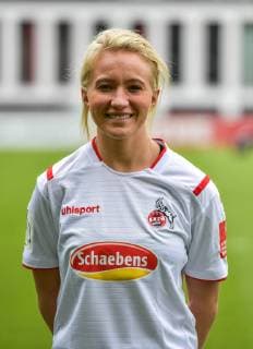 16.07.2019, xjpx, Fussball 1.Bundesliga, 1.FC Koeln Damen - Fototermin 2019 20 emspor, v.l. Madeline Gier (Koeln) (DFL DFB REGULATIONS PROHIBIT ANY USE OF PHOTOGRAPHS as IMAGE SEQUENCES and or QUASI-VIDEO) Koeln