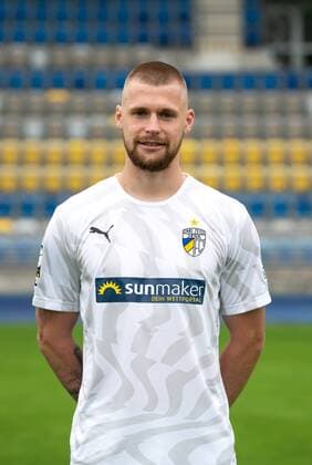 FC Carl Zeiss Jena Saison 2019 2020 Fototermin am 16.7.19 Dominik Bock (Jena), Portrait hochkant Ernst Abbe Sportfeld