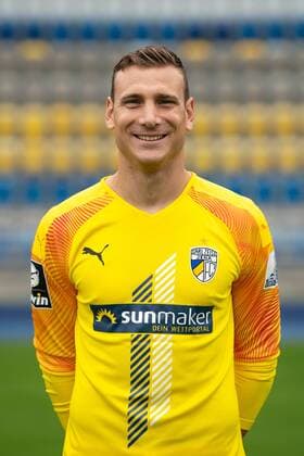 FC Carl Zeiss Jena Saison 2019 2020 Fototermin am 16.7.19 Torwart Jo Coppens (Jena), Portrait hochkant Ernst Abbe Sportfeld