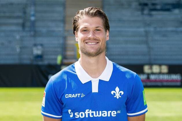 17.07.2019, xfux, Fussball 2.Bundesliga, SV Darmstadt 98, 2.BL, Porträttermin 2019 2020, Fototermin, emonline, emspor, deloka, v.l. Johannes Wurtz; (SV Darmstadt 98) Darmstadt