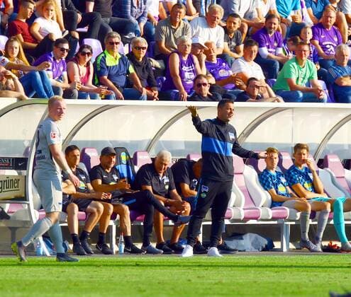 Trainer Ante Covic (Hertha) Fußball Testspiel FC Erzgebirge Aue - Hertha BSC 4:1 am 17.7.2019 Erzgebirge Aue - Hertha BSC