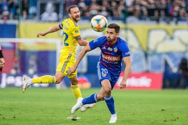 GLIWICE 17.07.2019 DRUGI MECZ I RUNDA ELIMINACYJNA LIGA MISTRZOW SEZON 2019 20: PIAST GLIWICE - BATE BORYSOW - UEFA CHAMPIONS LEAGUE FIRST QUALIFYING ROUND SECOND MATCH: PIAST GLIWICE - BATE BORISOV MARTIN KONCZKOWSKI FOT. MICHAL CHWIEDUK FOKUSMEDIA.COM.PL NEWSPIX.PL --- Newspix.pl  190717CHW016