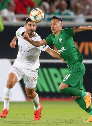 17.07.2019 Razgrad(Bulgaria) PFC Ludogorets Ludogorec-Ferencvaros TC Champions League qualify 1st leg men s football Ihor Kharatin(L) Ferencvaros, Marcelinho(R)Ludogorets Ludogorec :Str 