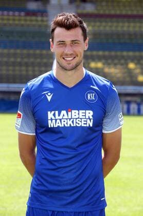 Karlsruher SC Portraittermin Saison 2019 2020 Lukas Fröde, Karlsruher SC, 2. Bundesliga, Porträttermin 2019 2020.